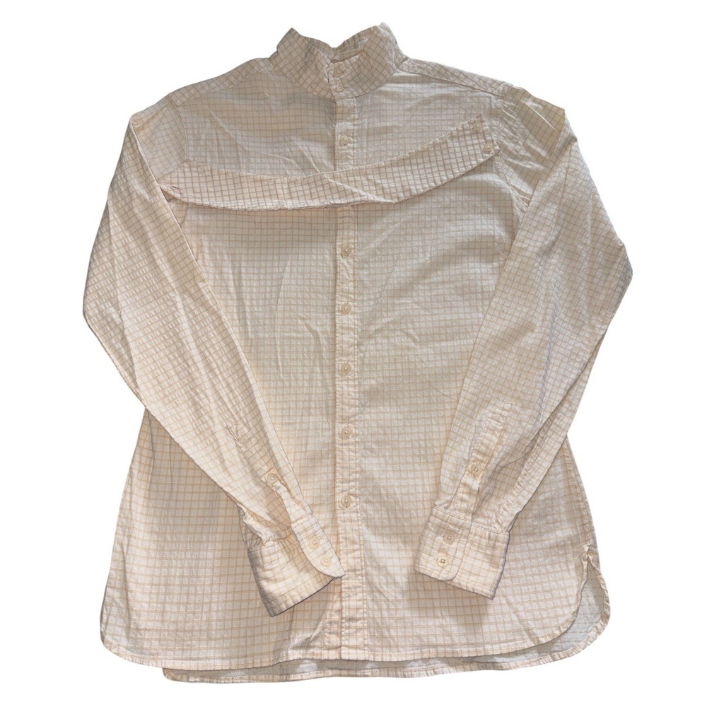 Ariat Pro Series English Show Shirt Women's 36 Orange Check Textured Equestrian